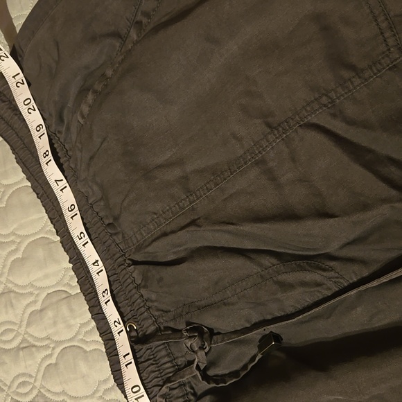 Lane Bryant Dark Gray Cargo Capri Pants Durable Tactical Style - Picture 3 of 5